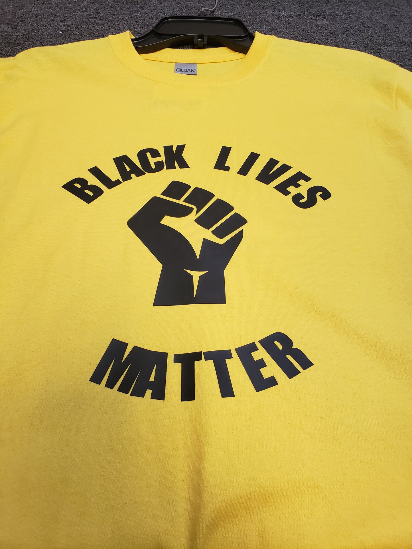 Black Lives Matter Fist Custom T-shirt