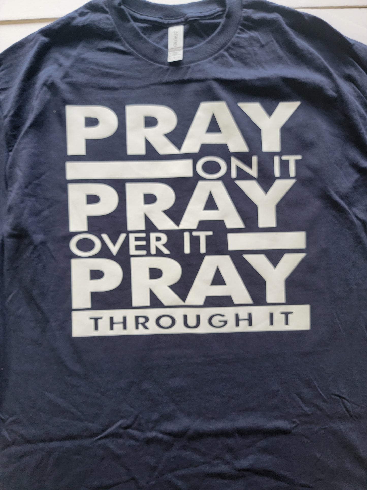 "Pray on it" Custom T-shirt
