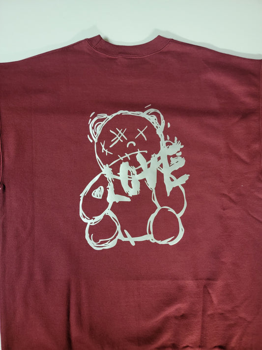 "LOVE" Teddy Bear Custom Sweater