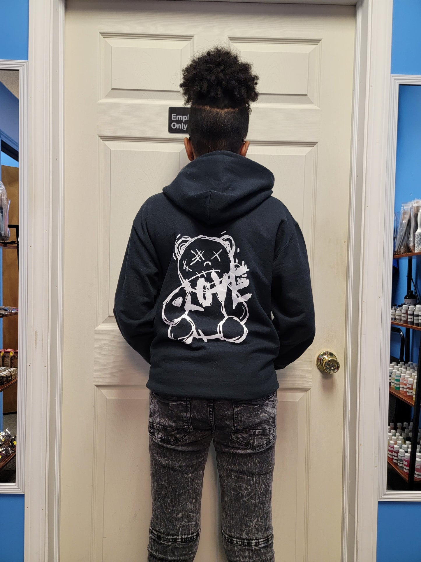 "LOVE" Teddy Bear Custom Hoodie