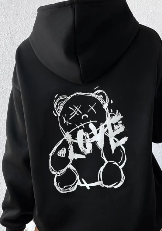 "LOVE" Teddy Bear Custom Hoodie