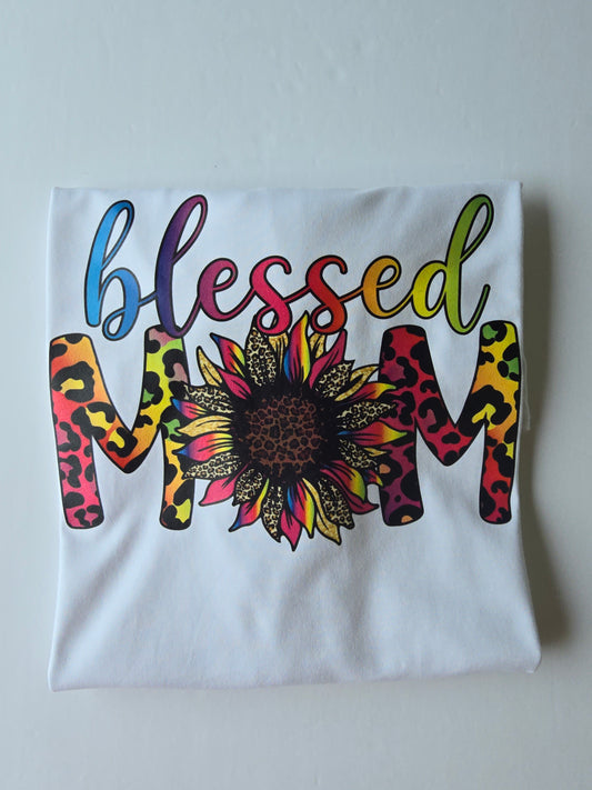 Blessed Mom Ever (Sun Flower) Custom T-shirt