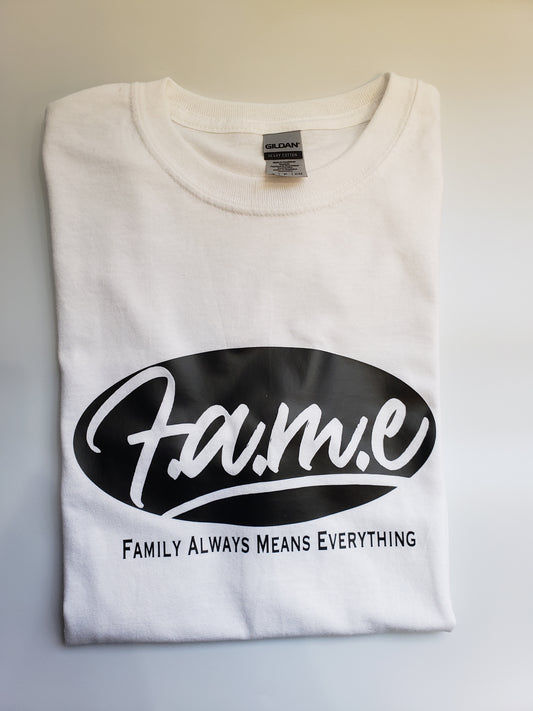 F.A.M.E White/Black T-Shirt