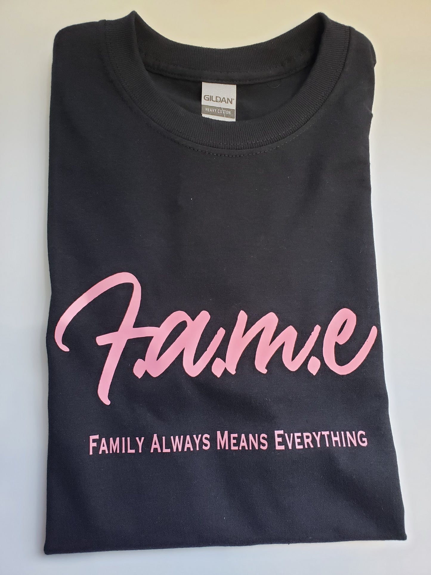 F.A.M.E Black/Pink T-Shirt (Design 2)