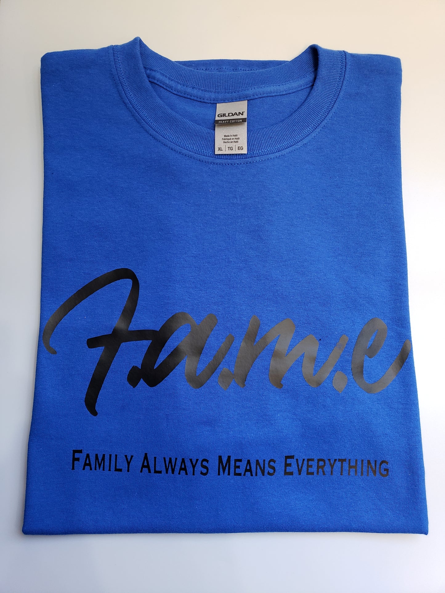 F.A.M.E Blue/Black T-Shirt (Design 2)