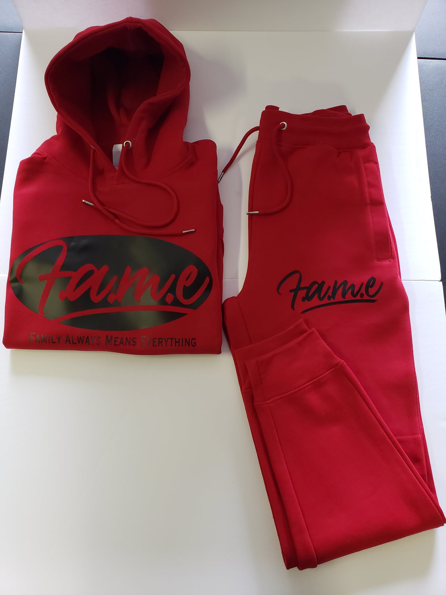 F.A.M.E Heavy Blend Fleece Red Sweatsuit