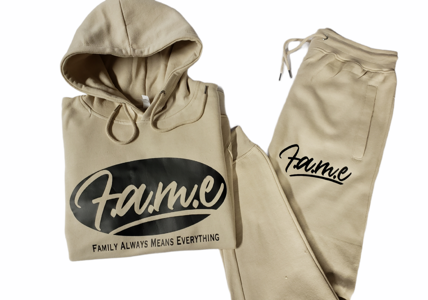 F.A.M.E Heavy Blend Fleece Tan Sweatsuit