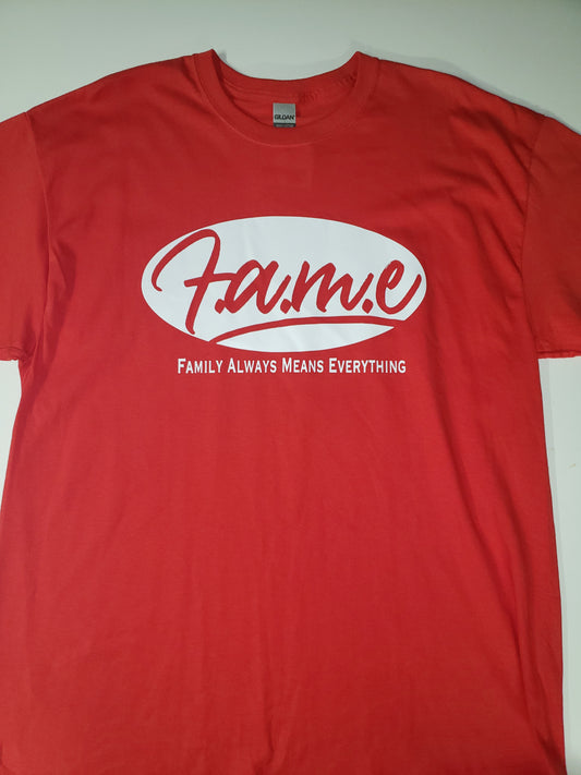 F.A.M.E Red/White T-Shirt