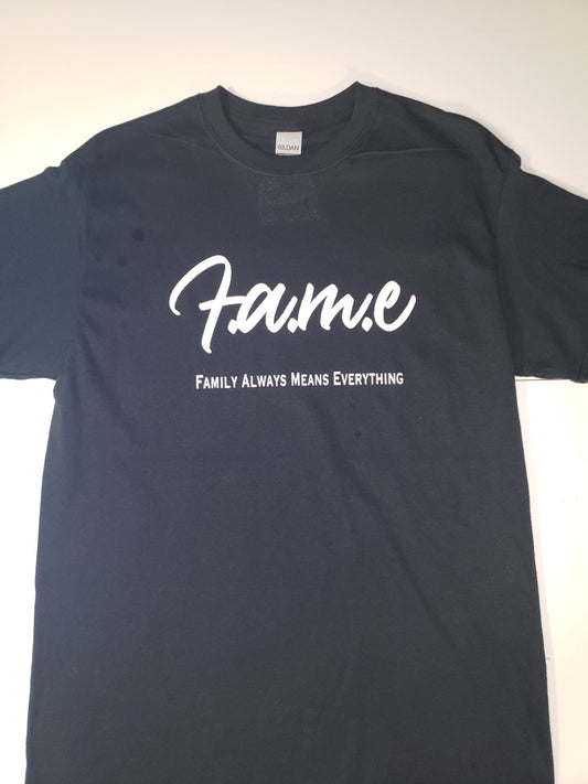 F.A.M.E Black/White T-Shirt (Design 2)