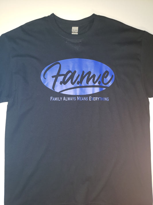 F.A.M.E Black/Blue T-Shirt