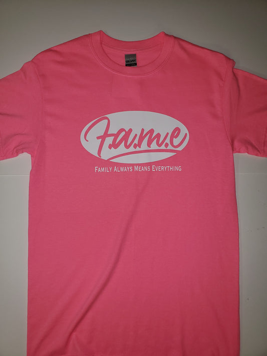 F.A.M.E Pink/White T-Shirt