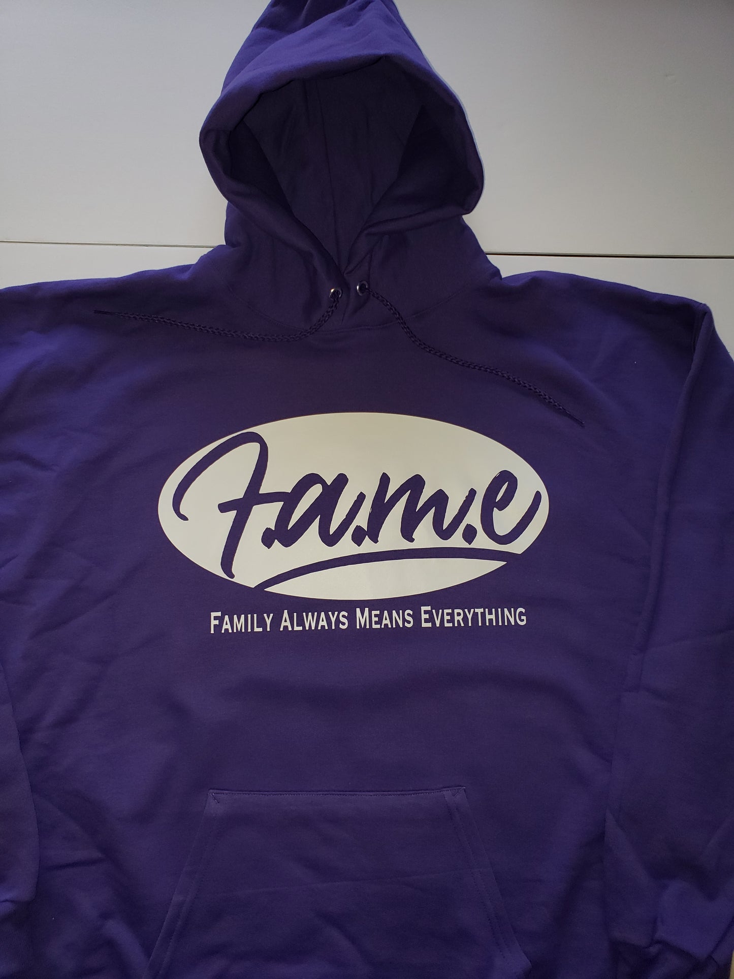 Original F.A.M.E Purple/White Hoodie