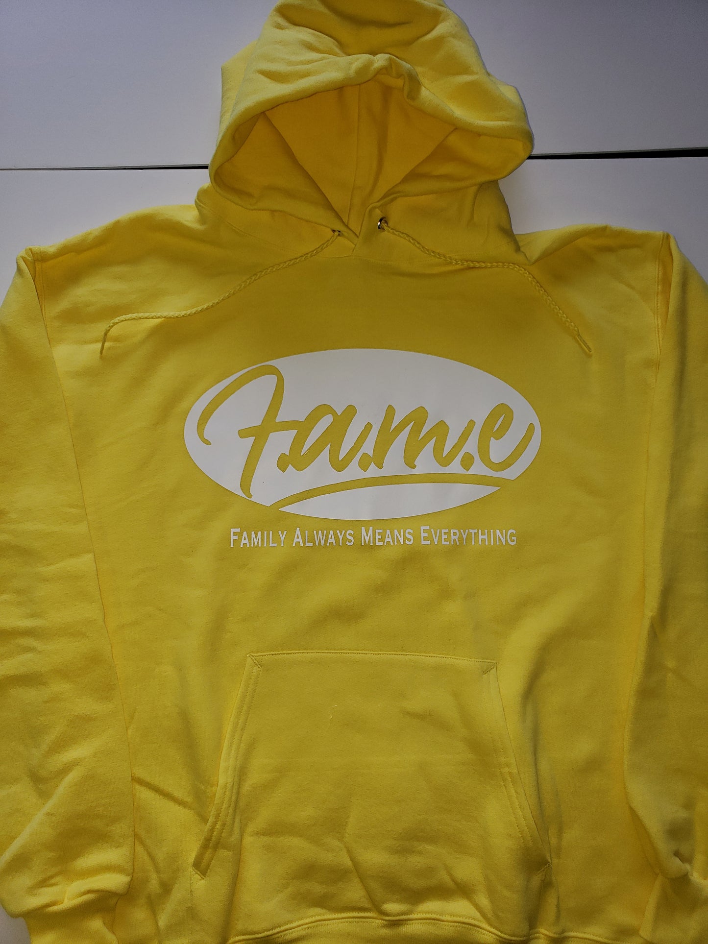 Original F.A.M.E Yellow/White Hoodie